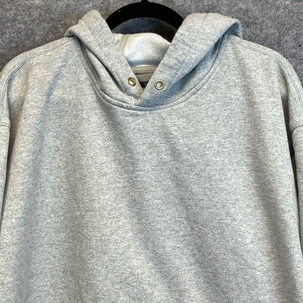 CARHARTT Men’s Hoodie Sweatshirt 3XL Heather Grey Logo Sleeve Loose Fit Pocket - Picture 2 of 14